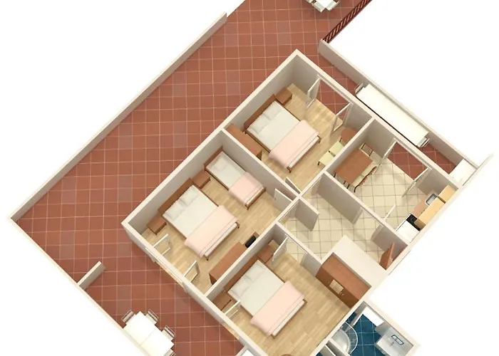 公寓 Family Friendly Seaside Slatine, Ciovo - 7584 特罗吉尔